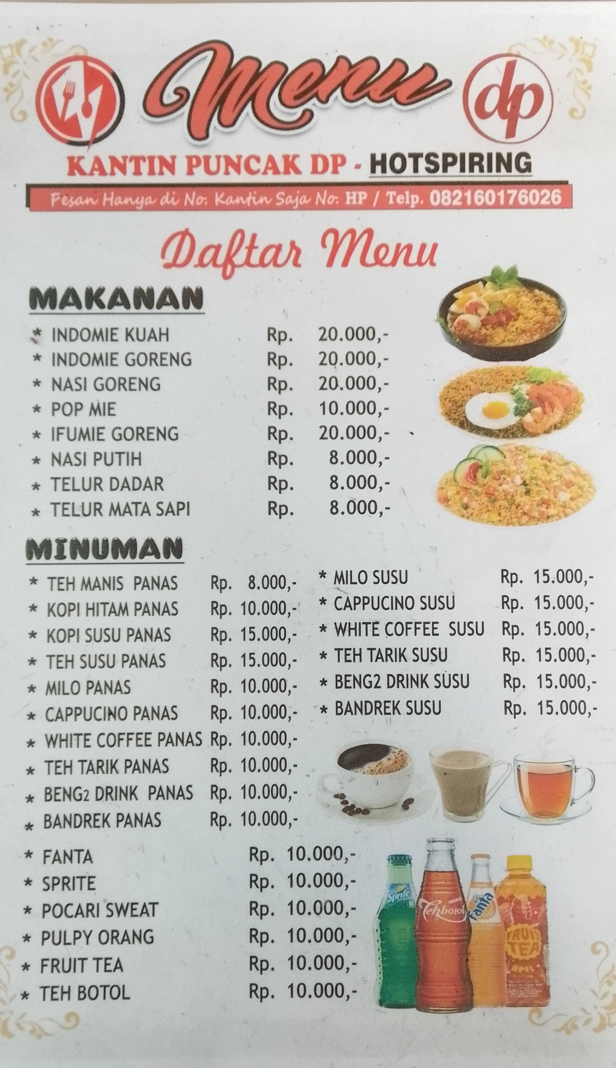 Cloud Coffee & Bistro Menu